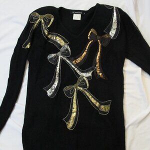 IB Diffusion holiday silk/angora blend sweater   S
